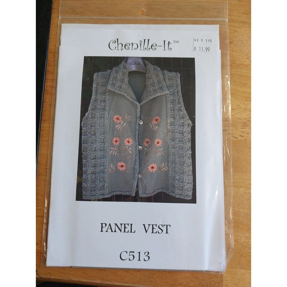 Panel Vest C513 Chenille It Pattern